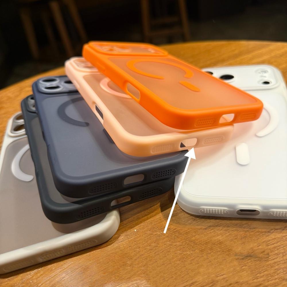 Матовый прозрачный чехол для беспроводной зарядки Magsafe для iPhone 17 Air 16 15 14 13 Pro Max, съемная защита объектива камеры, противоударный чехол