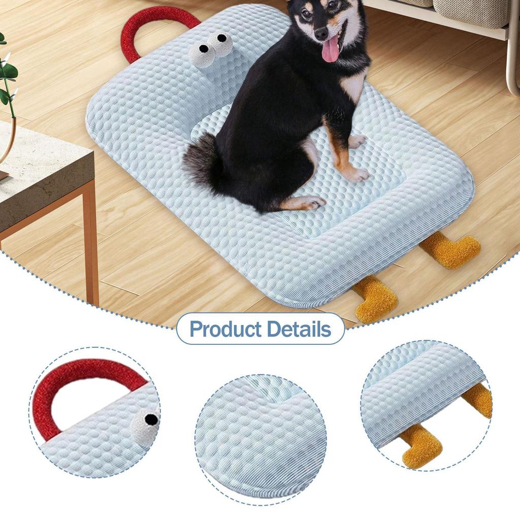 Dog Cooling Mat Pet Cooling Mat Crate Bed Pet Pad Soft Outdoor Portable Floor Lightweight Comfort Portable Summer Blanket