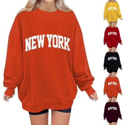 Женский модный повседневный свитер с заниженной линией плеч, длинным рукавом и круглым вырезом