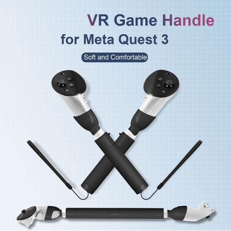Крепление на ручку для аксессуаров контроллеров Meta Quest 3, Длинные руки-захваты Gorilla Tag для Meta Quest 3 VR Beat Saber