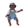 60cm Black Skin Infant Doll Toy Cute Lifelike Reborn Baby Boy Doll Children Gift