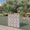 Day and Night - Day and Night Gabion Wall with Galvanized Steel Covers 80x20x100 Cm