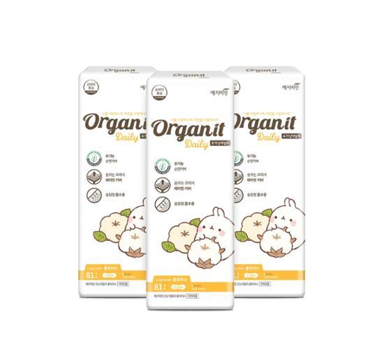 Yejimiin Organit Daily Organic Cotton Cover Sanitary Napkin Large Capacity 3 Types Choose 1