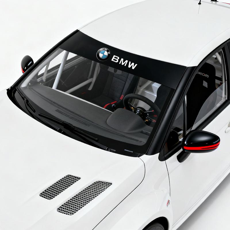 YNQS5 Car Sunshade Stickers Auto Front Windshield Decorative For BMW X1 X2 X3 X4 X5 1 2 3 4 5 6 Series F10 F30 F01 F25 F15 E87 E90 E91