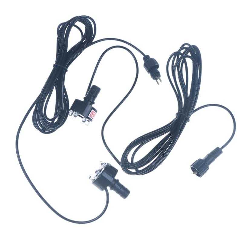 1 шт. Подводное 6-светодиодное кольцо для фонтана, пруда с рыбами, водного сада, адаптер переменного тока, теплый белый/белый, украшение для фонтана