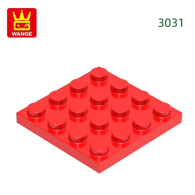 Нетоксичные 44 шт./лот 3031 4x4 Строительные блоки Аксессуары Moc Совместимые с Кирпичами DIY Образовательные Игрушки Для Детей Подарочная Коробка