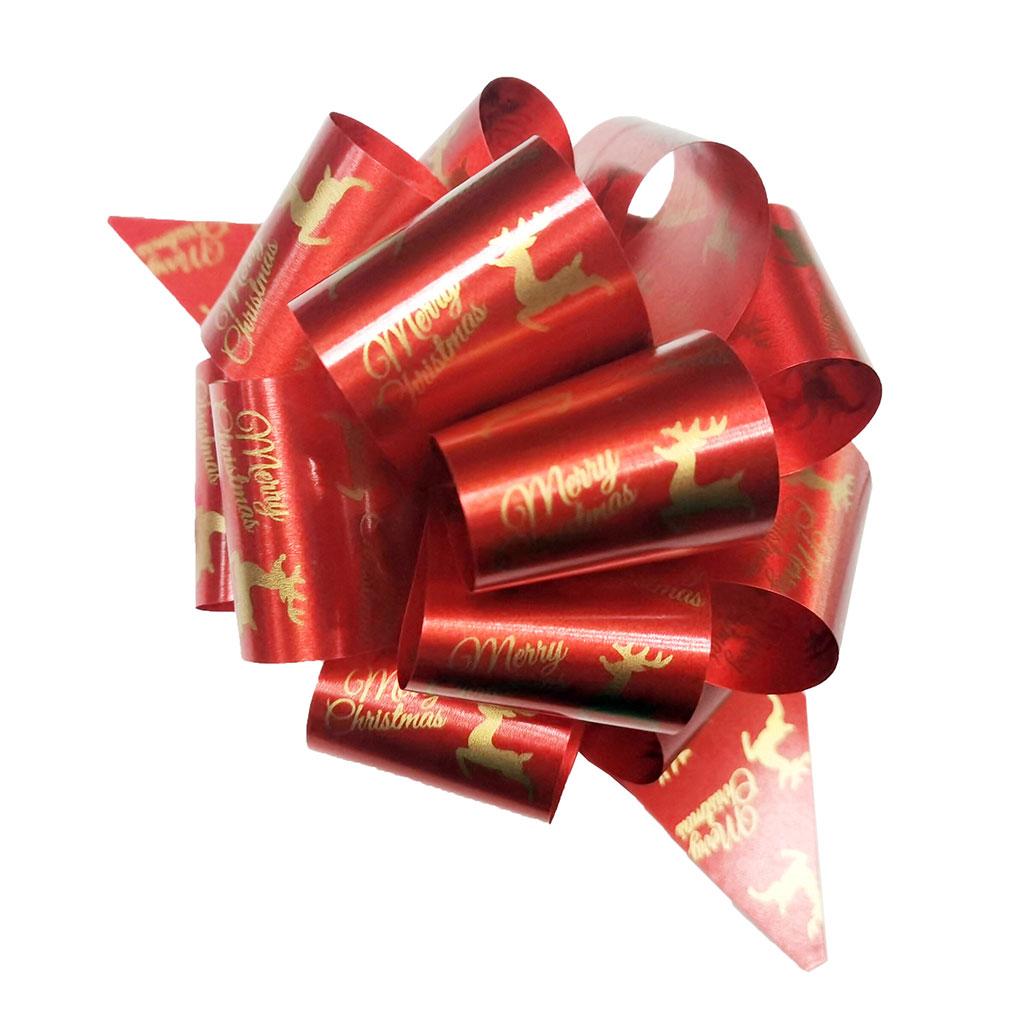 12pcs Christmas Gifts Multicolor Large Pull Bows For Easy Wrapping Christmas Pull Bows Decoration