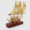 Латунный корабль «Титаник» ручной работы с деревянным основанием, экспонат 30,48 см