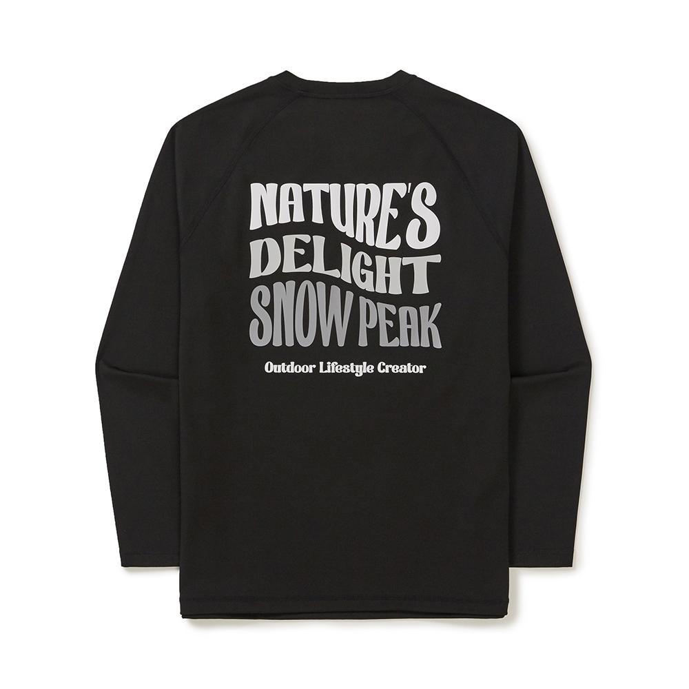 SNOWPEAK Вода Женский свободный рашгард Черный (S25MWWSW09)