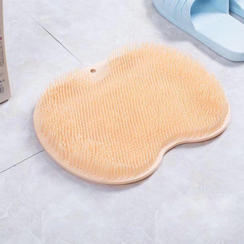 Скребок для массажа душа и пилинга для ванной комнаты, нескользящий коврик для ванной, щетка для массажа спины, силиконовый гель для мытья ног, инструмент для чистки тела