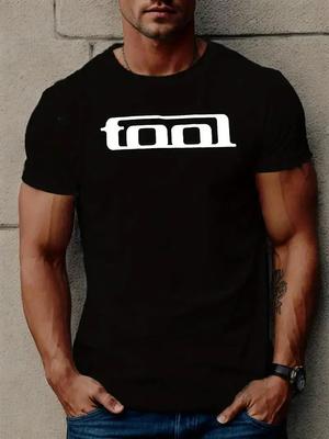 Футболка с принтом «Tool», мужская хлопковая футболка, летние повседневные футболки с коротким рукавом, модные свободные футболки с круглым вырезом и уличными узорами, большие футболки