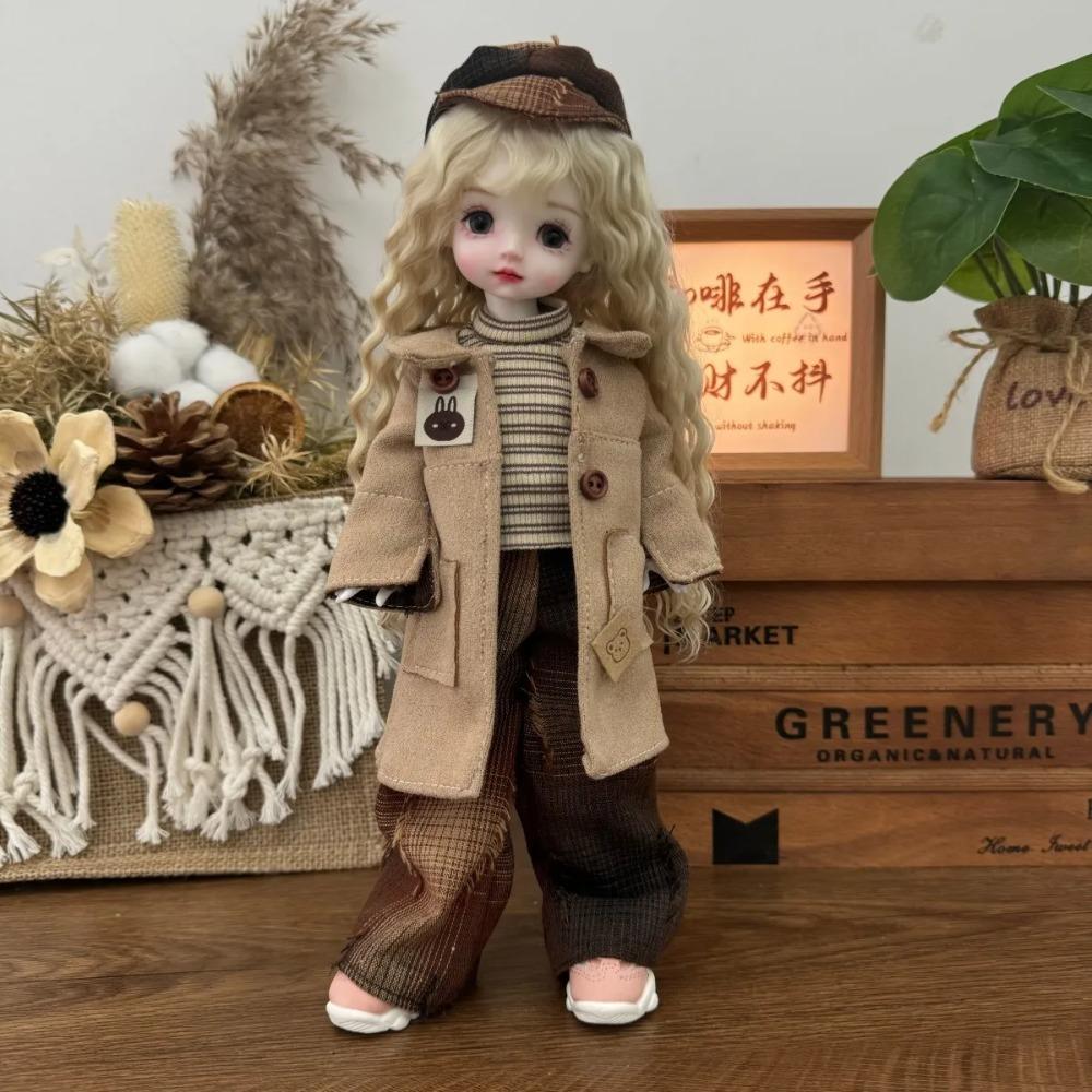 1/6 Doll Clothes Set 30cm Fashion Cute Outfits - Soft Hat+ Top+Skirt Stylish Clothing for 30cm Dolls Accessories (Only Clothes)