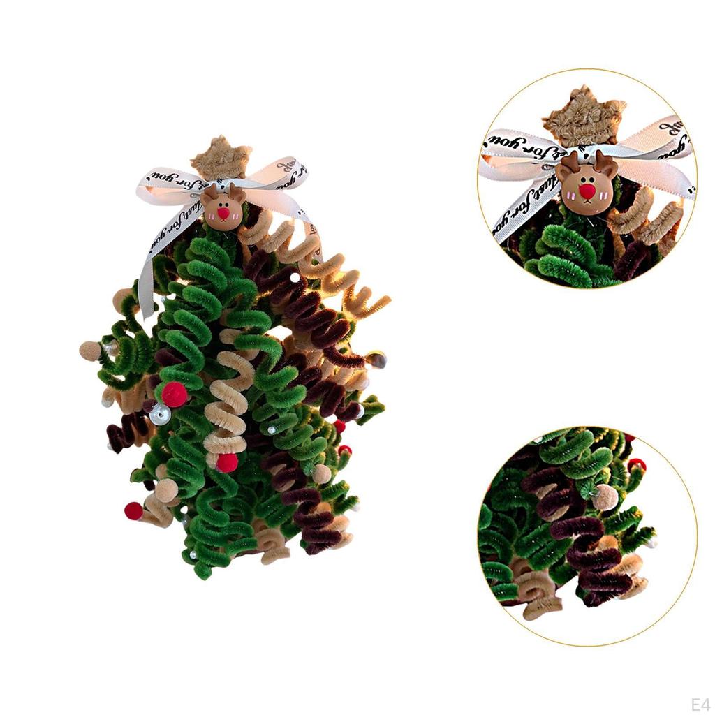 DIY Christmas Tree Handmade Kit Gift Artwork Holiday Decoration Xmas Ornament for Cabinet