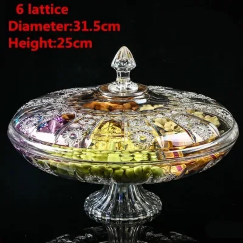 Фруктовая ваза для сухих конфет, сахар, закуски, орехи, арахис, консервная банка, коробка с крышкой, пластиковый поднос для безделушек, прозрачная акриловая тарелка