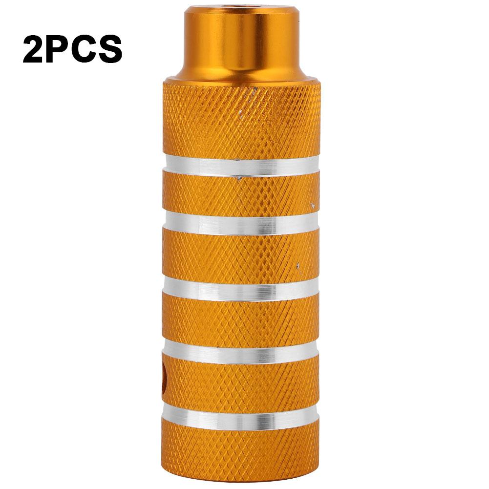 Металлические сверхпрочные подножки для велосипеда, задние пеги для трюков, подставка для ног, велосипедные аксессуары (золотой)