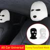Универсальная накидка на подголовник автомобиля Маска для лица на сиденье автомобиля Лыжная маска Хэллоуин Рождество Забавная декорация для Tesla BMW Ford Volkswagen Kia