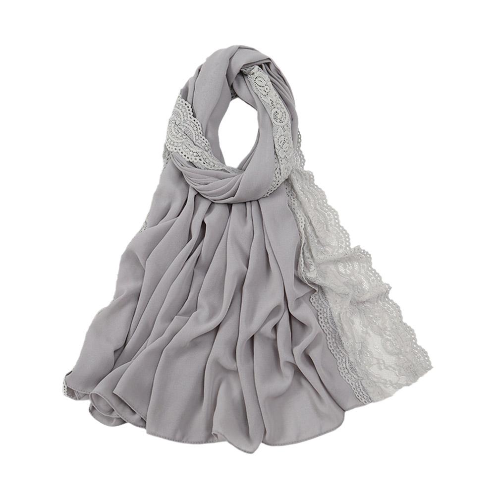 New Arrival Crinkle Rayon Hijab Women Muslim Scarf Headscarf Size Wraps Big Foulard Shawls Plai Z1D6