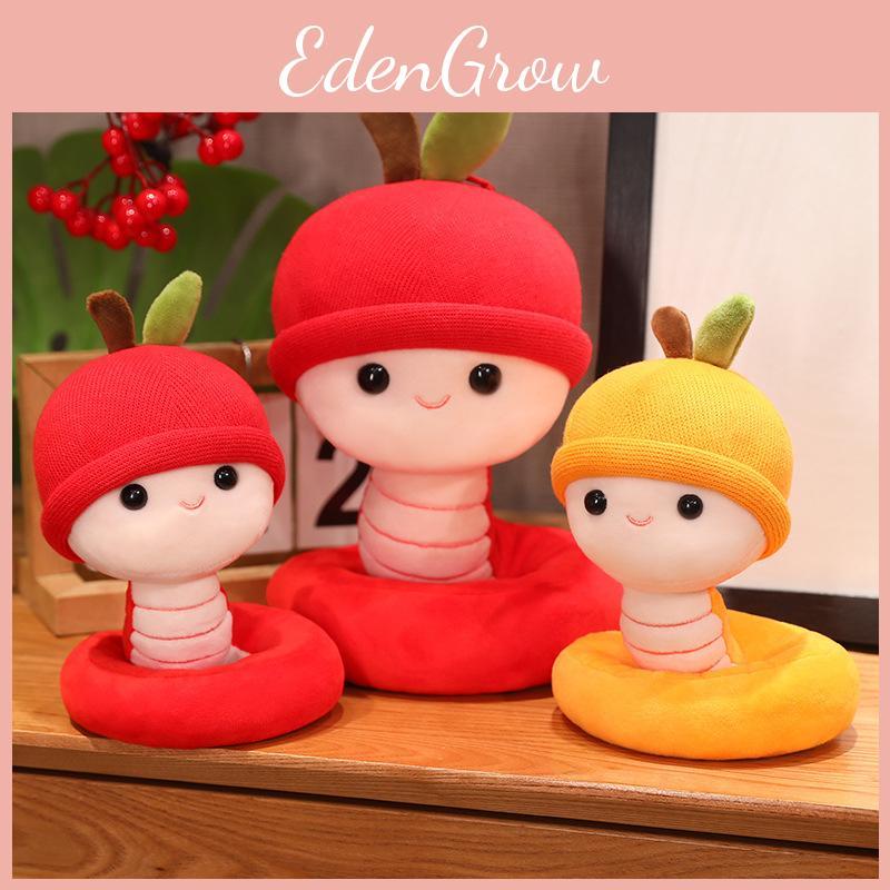 Chinese Year New Zodiac Snake Plush Toy Mascot Stuffed Doll Holiday Decor Gift