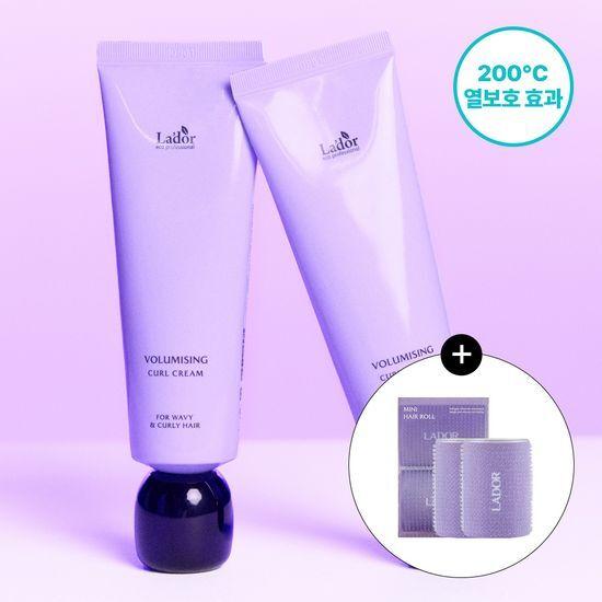 Lador Volumizing Curl Cream 80ml Special (+ 2 Hair Rolls Included)