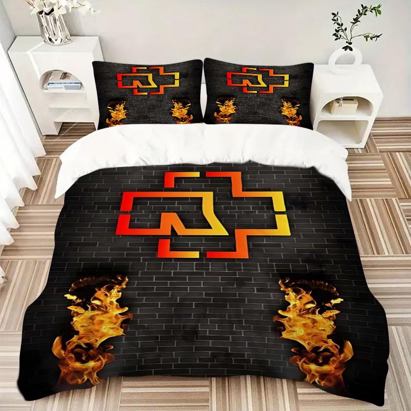 Symbol Brick Wall Print 3Pcs Bedding Setduvet Cover With 2 Bedropillowcase Home Birthday Gift