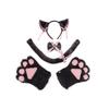 Kawaii Japanese Style Plush Cat Ear Headband With Paw Bow Tail Ears Cosplay Set Anime Fans