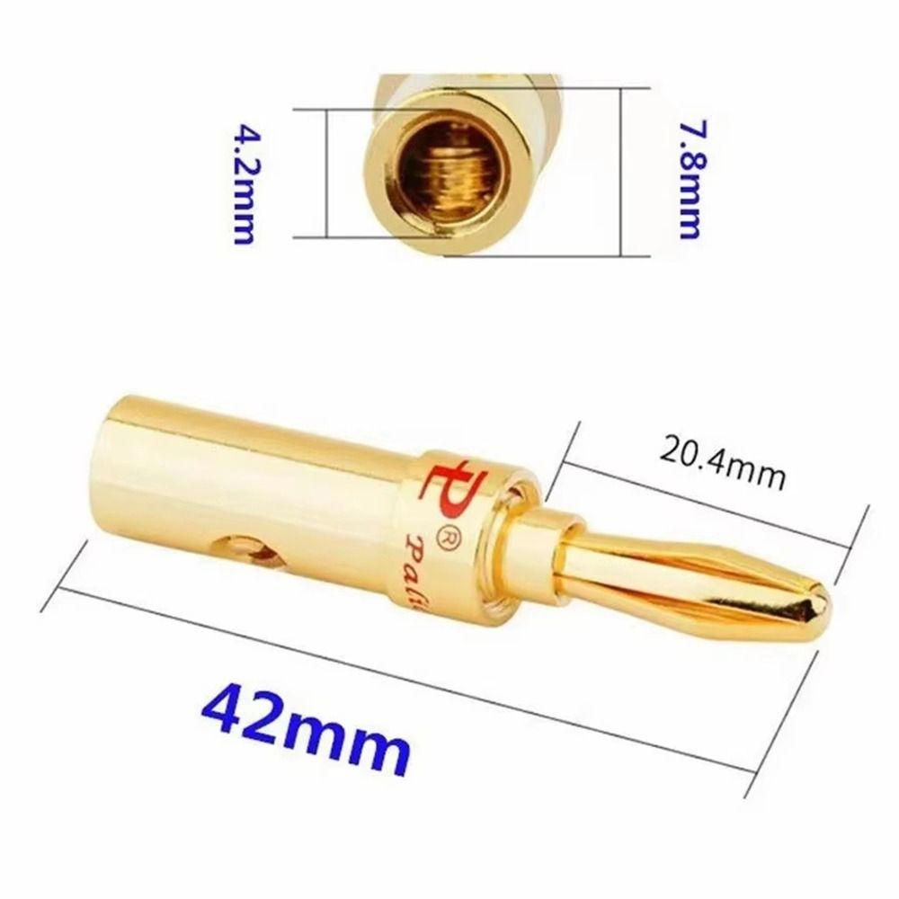 2 шт. Музыкальный акустический кабель Cross Banana Speaker Plug Black Red Audio Banana Connectors