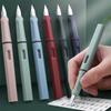 0.38mm Fountain Pen Student Replacable Ink Calligraphy Pen Set EF School Pens Office Supplies Stationery for Writing Business