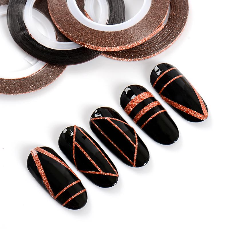 4 стиля, смешанный дизайн ногтей, полосатая лента, линия, DIY маникюр, украшение, дизайн, наклейки в рулонах