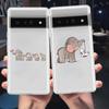 Мультяшный чехол для телефона в парном стиле Для Google Pixel 9 Pro XL 8 7 6 Pro 8A 7A 6A 5 4 5A 4A 3A XL 5G Силиконовый Мягкий ТПУ Прозрачный Чехол