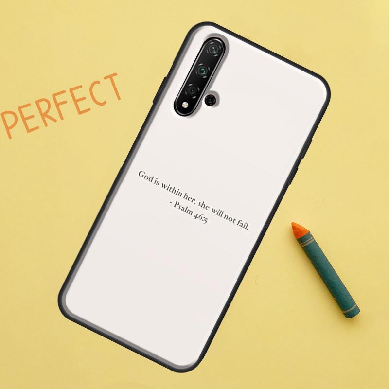 Христианские псалмы для чехла Huawei Nova Y91 Y70 Y72 Y73 Y60 Y90 Y61 8i 7i 11i 12i 12s 9 10 SE P20 P30 P40 Lite