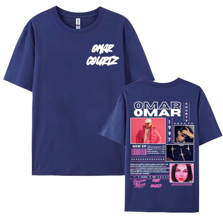 Rapper Omar Courtz Primera Musa Album Tour T Shirt Mens Womens Clothing Hip Hop Fashion Aesthetic Casual Short Sleeve Tshirts