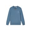 Solid Color Crew Neck Pullover Sweatshirt Men Tops Midnight-Blue F11M342202F-BU