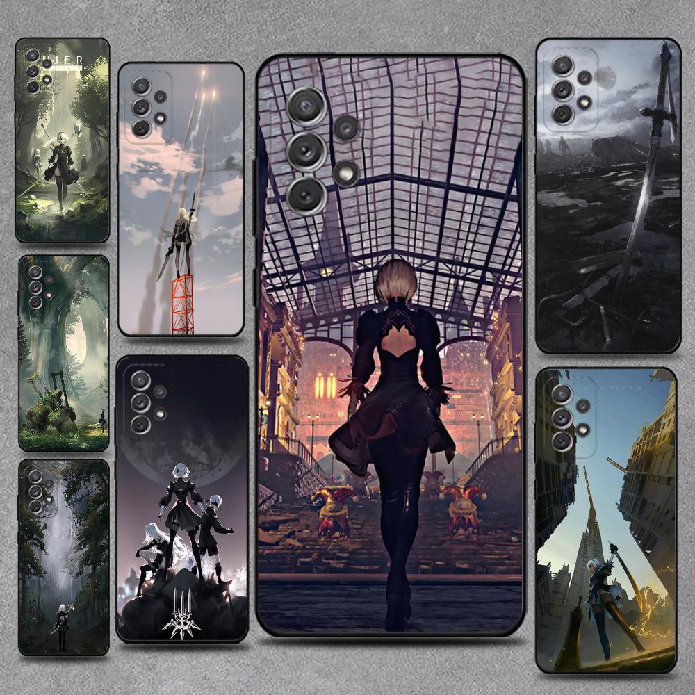 Чехол для телефона NieR A- Automata 2B Для Samsung S25, S24, S21, S22, S23, S30, Ultra, S20, Plus, Fe, Lite, Note, 10, 9, 5G Черный