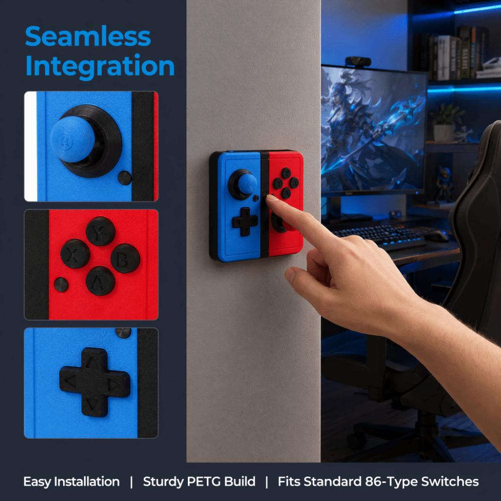 3D Printed Joystick Switch Stickers Retro Arcade Games Switch Frame Cover Home Decoration