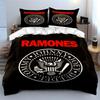 Ramones Логотип Черный Комплект постельного белья Постельное белье Комплект пододеяльника Пододеяльник Наволочки (1 * Пододеяльник 2 * Наволочки, без одеяла)