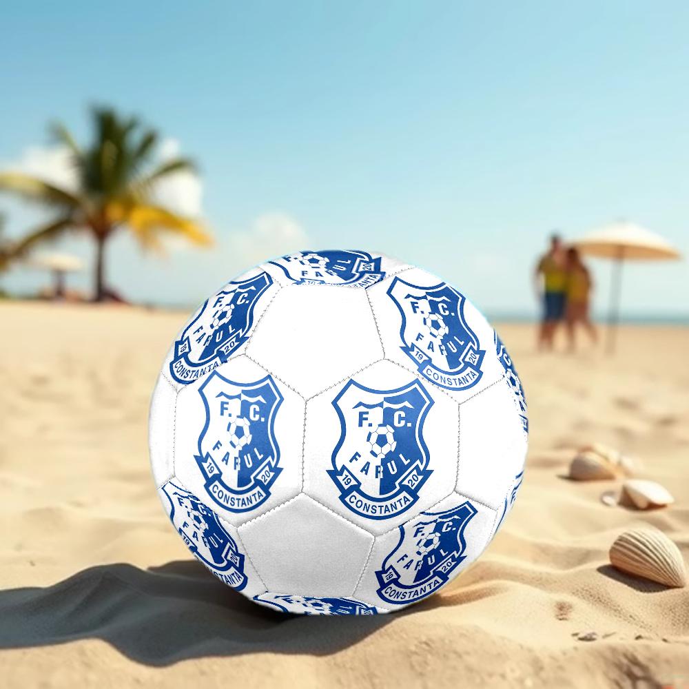 Farul FC Soccer Ball, colorful, suitable for all ages, machine-stitched, PVC material, competition grade, durable and high bounce