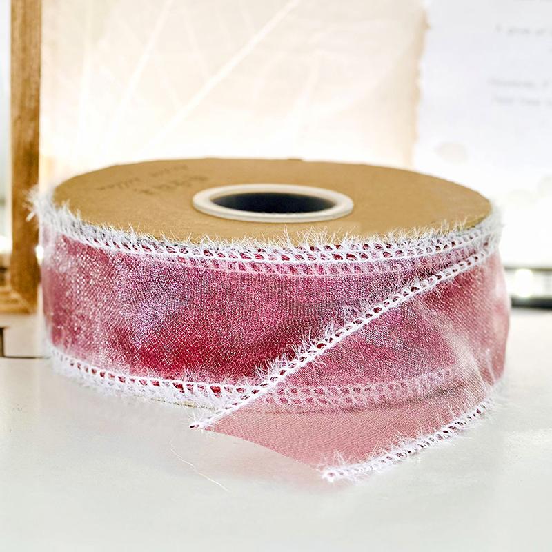 1 рулон градиентной ленты для вечеринок, пряжа «рыбий хвост», 10 ярдов, подарочная упаковка, аксессуары для волос своими руками, материал для шпилек, ширина 25 мм
