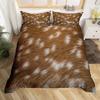 Animal Fur Pattern Duvet Cover Set Tiger Lion Cow Leopard Polyester Comforter Cover With Pillowcase King Queen Size Bedding Set