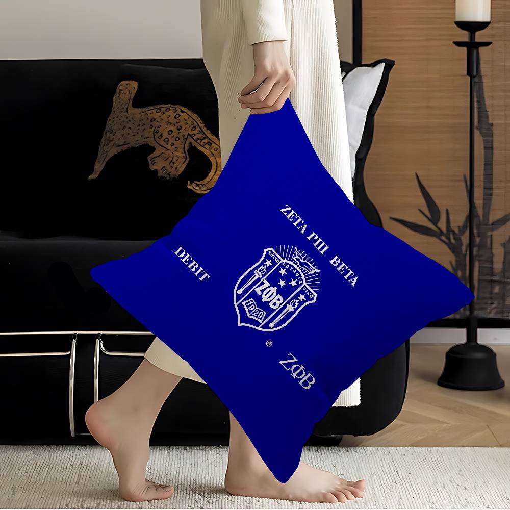 Zeta Phi Beta Pillow Gift Home Office Decoration Pillow Bedroom Sofa Car Cushion Coverpillow Case