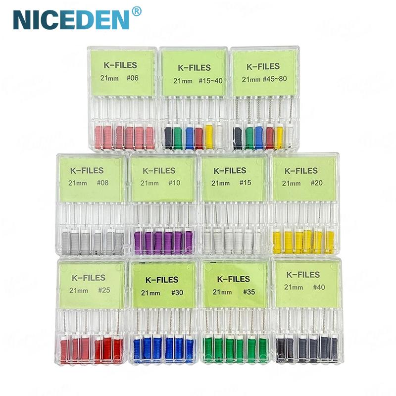 Niceden 6 шт./кор. стоматологический эндодонтический NiTi ручной термоактивируемый вращающийся файл SX-F3 25 мм