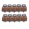 Cowbells Set of 10 Cow Bells Pet Bells Grazing Bells for Cows and Pets Small Metal Bells Mini Bells for Decoration Farm Necklace Bells Bells for