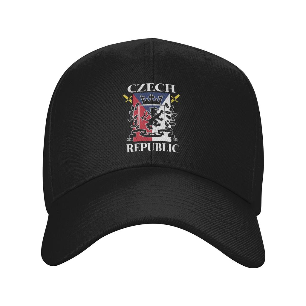 UnisexCzech Republic Coat of Arms Hat Vintage Snapback Cap Adjustable Casual Headwear