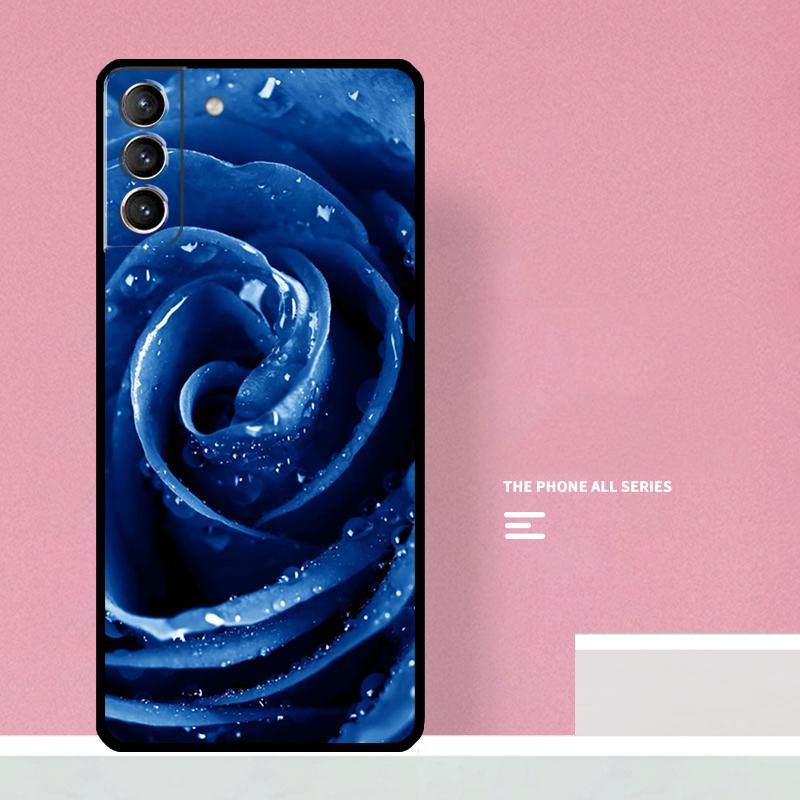 Синяя Роза Художественный Чехол Для Телефона Для Samsung Galaxy S26 S25 S24 S20 S21 S22 S23 Ultra S10 Plus S25 FE Чехол Coque