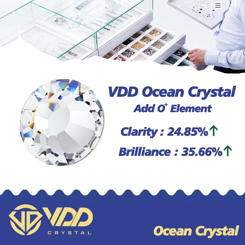VDD 001 Кристаллы без горячей фиксации Стразы SS3-SS50 DMC Плоская аппликация Кристаллические камни Аксессуары для нейл-арта Декор Поделки Своими руками