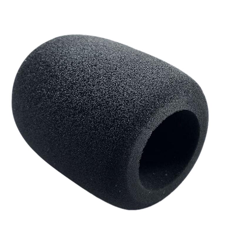 2 шт. Студийный микрофон Микрофон Поролоновый защитный чехол Черный 75X60 мм