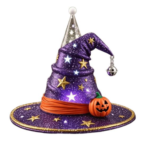 1/3 шт. Шляпа ведьмы Ночник Светодиодная Хэллоуинская вечеринка Украшение Многоцелевой Жуткий Веселый Светящийся Орнамент Шляпа ведьмы
