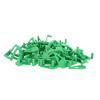 50pcs Low Stress Training Clips 360 Degree Adjustable Reusable Plastic Plant Stem Bender Clips for Gardening Green