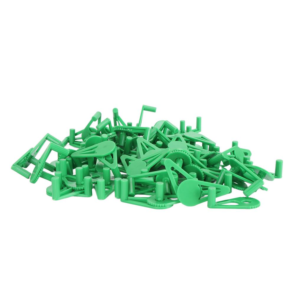 50pcs Low Stress Training Clips 360 Degree Adjustable Reusable Plastic Plant Stem Bender Clips for Gardening Green