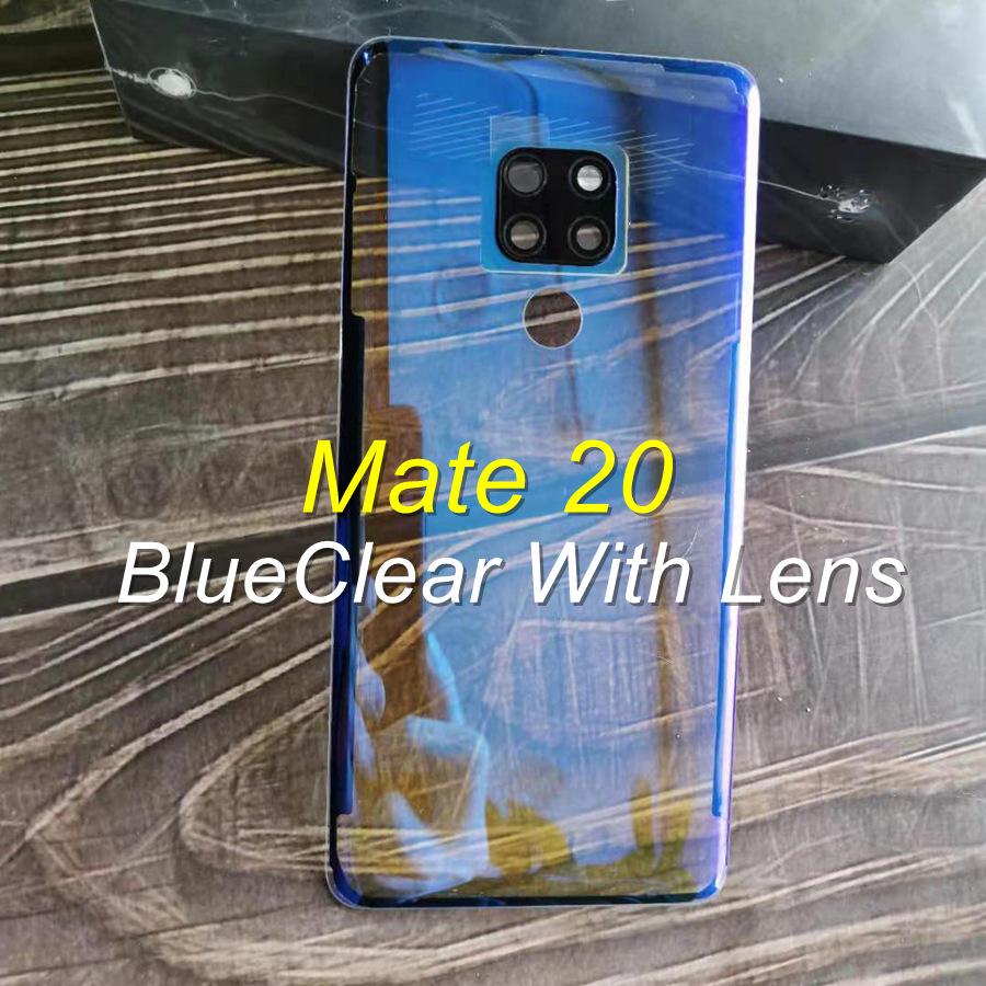 Прозрачное стекло для Huawei Mate 10 20 30 Pro, задняя дверь с аккумулятором и объективом камеры