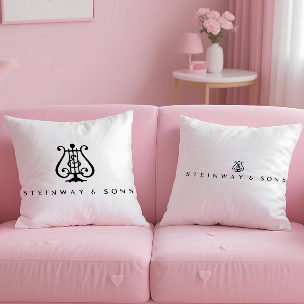 Trendy Ssteinway Sonsed Cushion Cover Soft  EasyWash Pillow Case  Versatile for Couch Bed Travel and Office